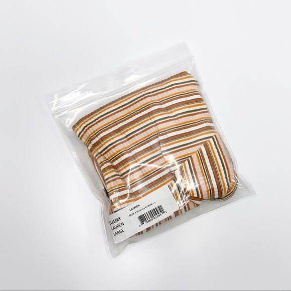 ELLEJAY Lauren Bikini Top Swimsuit Brown Large - Picture 2 of 6